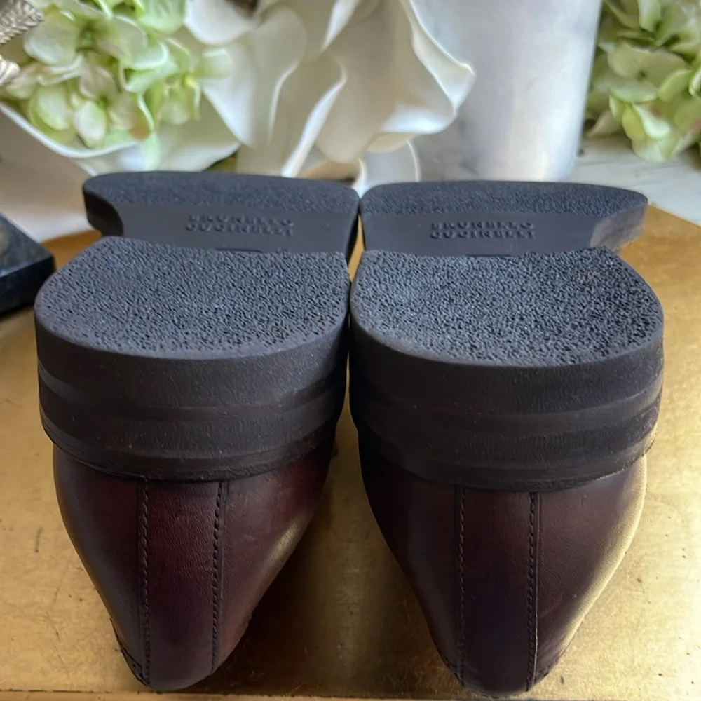 Brunello Cucinelli Brogue Wingtip Double Monk Strap Loafers in Brown Leather